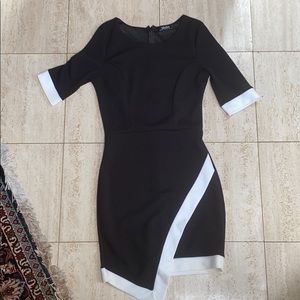 lulus black and white dress